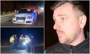 "L-am văzut foarte târziu". Tânăr polițist în comă, după ce a fost lovit în plin cu un Audi, pe un drum din Botoşani. Agentul oprise un alt şofer pentru control