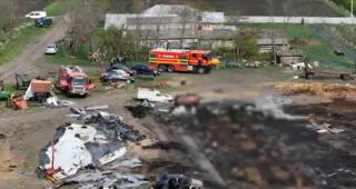 Incendiu violent la o fermă din Botoşani. Flăcările au mistuit tot, peste 50 de animale au murit