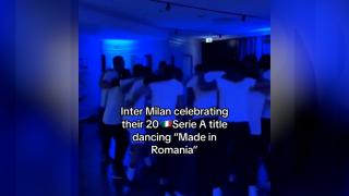 Jucătorii de la Inter au sărbătorit victoria pe Made in Romania, piesa lui Ionuţ Cercel