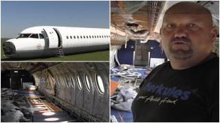 Românul care şi-a cumpărat avion spune cum îl va transforma în restaurant: "Va fi la 2 metri înălţime". Când va fi luată prima masă în aeronavă