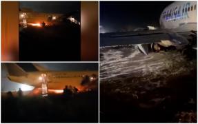 Avionul Boeing care a ratat decolarea în Senegal a aparţinut TAROM. Copilotul român a fost rănit şi a ajuns la spital