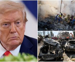 Reacţia lui Trump după atacul devastator asupra Kievului. Bilanţul a urcat la 23 de morţi, între care 4 copii
