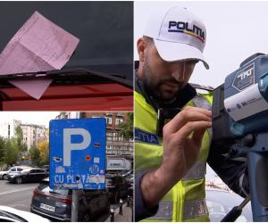 Schimbări în Codul Rutier: amenda nu mai vine prin poștă, ci sub forma unui autocolant pe parbriz
