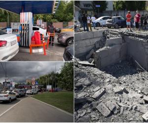 Răzbunarea Ucrainei după atacul sângeros asupra Kievului. Ruşii stau cu orele la cozi la bănci sau benzinării