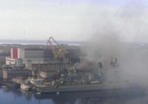 Submarin NUCLEAR, cuprins de flăcări într-un şantier naval din Rusia