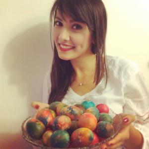 Alexandra Bădoi își petrece Paștele alături de cei dragi