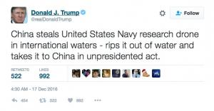 Scandal diplomatic de proporții între China și SUA… pentru o dronă. A intervenit și Donald Trump, dar s-a cam făcut de râs