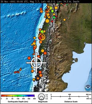 Tsunami, aşteptat să lovească Chile în 30 de minute, după un cutremur violent, de 7,7 pe Scara Richter.