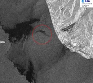 Urmele catastrofei aeriene din Marea Neagră se văd din satelit! (FOTO)