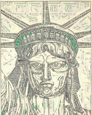VIRAL: Un artist creează opere de artă din dolari americani (GALERIE FOTO)