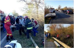 TRAGEDIE pe şoseaua Arad - Timişoara! Sunt mai mulţi MORŢI şi RĂNIŢI, după ce maşina în care se aflau s-a IZBIT de un copac (IMAGINI DRAMATICE)