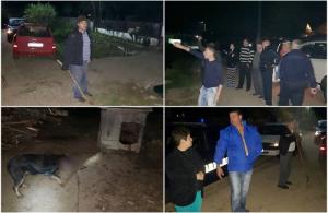 Oamenii dintr-un sat dâmboviţean au ieşit duminică seara pe străzi cu bâte, furci şi topoare! Poliţiştii şi jandarmii trag focuri de armă (VIDEO)