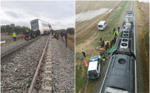 Dezastru feroviar în sudul Spaniei! Sunt zeci de victime, după ce un tren a deraiat între Malaga şi Sevilla (Imagini dramatice)