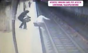 Momentul în care Magdalena Şerban o împinge în faţa metroului pe Alina Ciucu (Video)