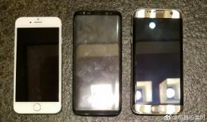 Imagini reale cu Samsung Galaxy S8 și S8+ și prețurile lor în Europa. Cum arată un iPhone7 lângă noul Galaxy