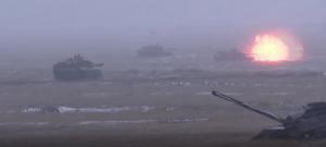 AU VENIT AMERICANII! Exerciţiu impresionant cu MUNIŢIE DE RĂZBOI, în poligonul de la Smârdan. Tancurile Abrams au fost văzute în acţiune (VIDEO)