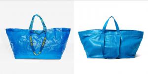 VIRAL! Replica GENIALĂ a companiei IKEA, după ce brandul Balenciaga a lansat o geantă care arată aproape identic cu sacoşa Ikea de 99 de cenţi