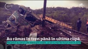Cutremurător! Mecanicii trenului deraiat în Hunedoara ȘTIAU că vor muri, dar au rămas pentru a evita dezastrul