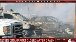 Un avion s-a prăbușit peste o clădire, în statul american New Jersey! Tragedia s-a soldat cu cel puțin 2 morți