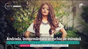Imagini copleșitoare! Andrada, eleva care a pierit într-un cumplit accident la Oradea, înmormântată în rochie de mireasă