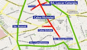 Atenţie, şoferi! Calea Victoriei din Capitală devine pietonală în weekend. Harta străzilor blocate din centrul Bucureştiului (FOTO)