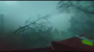 VIDEO TERIFIANT cu furtuna care a devastat campingul din Bihor! Copacii se prăbușesc în zona de corturi!