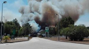 Incendii uriaşe de vegetaţie provoacă mari probleme în trafic, în Portugalia