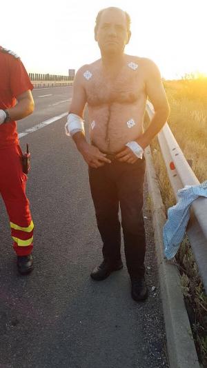 Accident teribil pe Autostrada Soarelui, provocat de un şofer băut, care a blocat și circulația