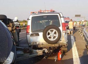 Accident teribil pe Autostrada Soarelui, provocat de un şofer băut, care a blocat și circulația