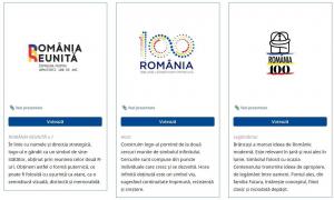 Românii, invitaţi să voteze ONLINE logo-ul Centenarului Marii Uniri de la 1918 - GALERIE FOTO