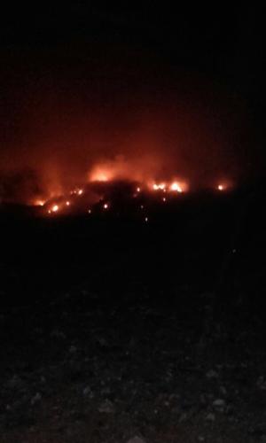 Incendiu la groapa de gunoi a oraşului Lipova. Deşeurile au ars cu flăcari de câţiva metri şi au degajat un fum ce s-a simţit la zeci de kilometri