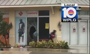 Video șocant: hoții devastează magazinele în Florida, profitând de Uraganul Irma
