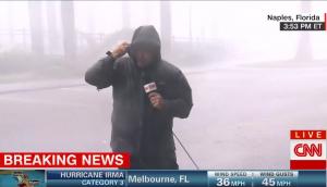 Scene terifiante: un reporter prins în mijlocul uraganului Irma - ”Este incredibil! Nu văd nimic!”