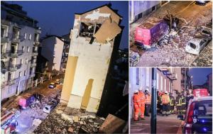 Explozie devastatoare într-un bloc din Milano, în nordul Italiei. O parte a clădirii riscă să se prăbuşească, sunt mai multe victime (Imagini dramatice)