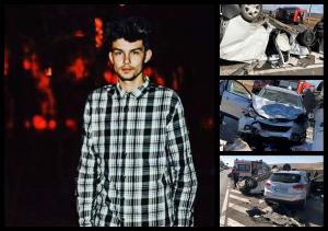 A murit Mădălin, unul dintre tinerii răniți în accidentul de la Untești, după ce mașina lor a fost spulberată de o betonieră (Video)