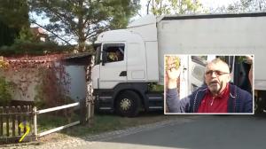 Şoferul român blocat cu TIR-ul într-un sat din Germania a vorbit despre incident: "Catastrofă, catastrofă!"