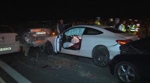 Şase maşini s-au făcut praf pe A1 Bucureşti - Piteşti. Şapte victime în urma accidentului în lanţ, autostrada blocată două ore (Video)