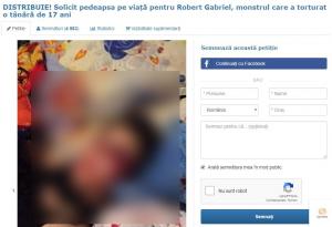 Petiție semnată de mii de români, pentru pedepsirea tânărului din Ploiești care și-a torturat iubita