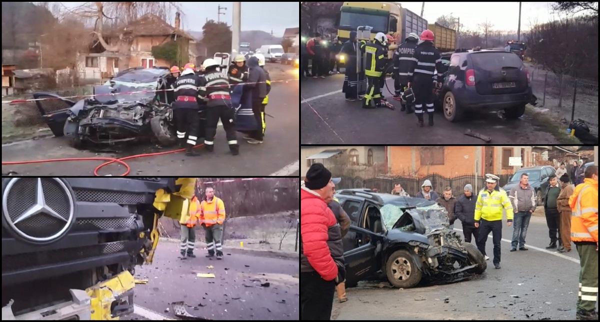 Imagini Accident Curtea De Arges Un BÄƒiat A Murit Strivit DupÄƒ Ce Un Duster A Intrat Intr Un Tir