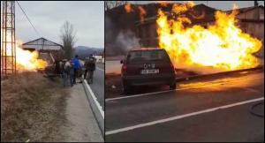 Detalii teribile în cazul accidentului de la Petreşti. Şoferul era beat şi şi-a abandonat iubita şi cei doi copii în maşină (Video)