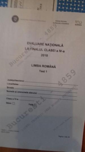 Subiecte Evaluarea națională 2018 clasa IV la limba română și matematică