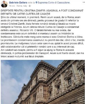 Dreptate pentru românca Andrea Cristina Zamfir! Tânăra de 26 de ani a murit în chinuri groaznice, după ce a fost crucificată în Italia, lângă Florenţa (Video)