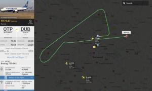 Un avion Ryanair care a decolat de la București către Dublin s-a întors pe Otopeni. Pilotul ar fi lovit pista cu coada aeronavei, la decolare