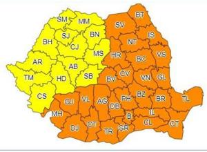 Vremea în România. Ninsorile revin în forţă, iar codul portocaliu de ger se prelungeşte