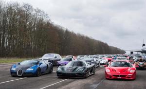 Raiul mașinilor. Întâlnirea secretă a 300 de supermașini care valorează 85 de milioane de euro (Foto)