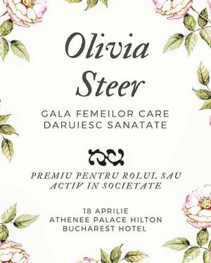 Olivia Steer, cea mai cunoscută activistă împotriva vaccinării, premiată la Gala Femeilor care Dăruiesc Sănătate