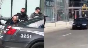 Imagini șocante! Gestul incredibil făcut de bărbatul care a intrat cu furgoneta în mulțime la Toronto în fața unui polițist care îl urmărea