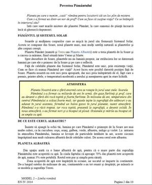 Subiecte Evaluarea națională 2018 clasa IV limba română