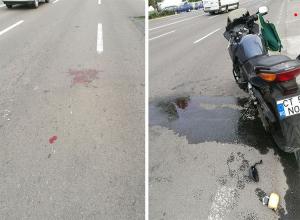 Un motociclist a fost grav rănit în urma unui accident produs într-un sens giratoriu din Mamaia