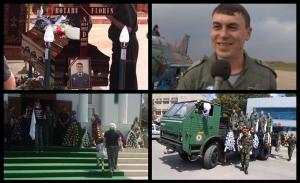 Patrax, condus pe ultimul drum. Florin Rotaru, pilotul MIG-ului prăbuşit la Borcea, este înmomântat cu onoruri militare la Feteşti (Video)